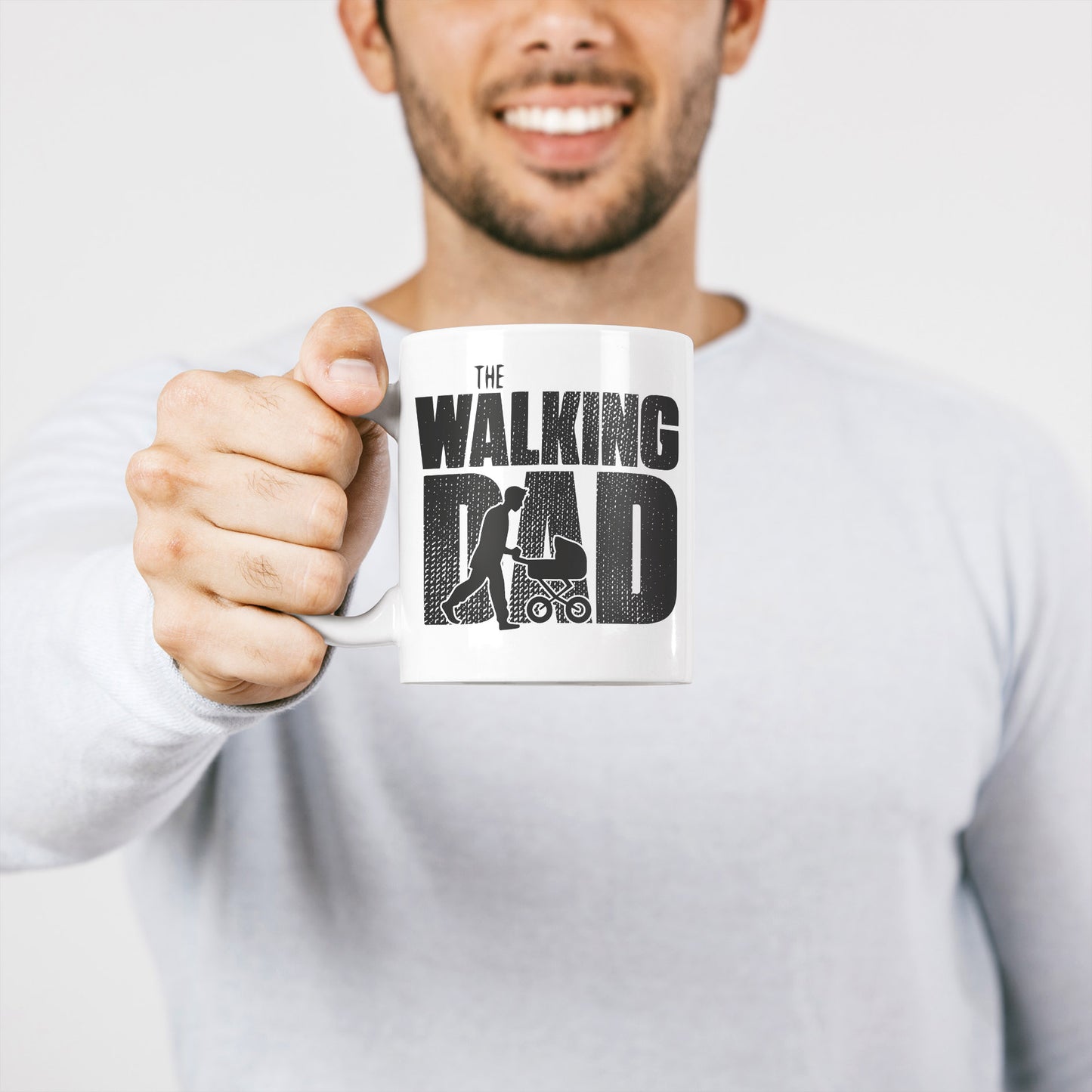 Rosy Brown Tazza Festa del papà - Mug father's Day - The Walking Dad - Choose ur Color Cuc shop