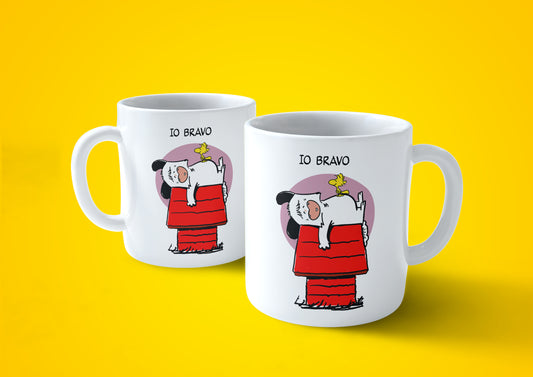 Firebrick Tazza Divertente - Spank like Snoopy - Mug sul Cartoon anni 80 - Eventi Choose ur Color Cuc shop